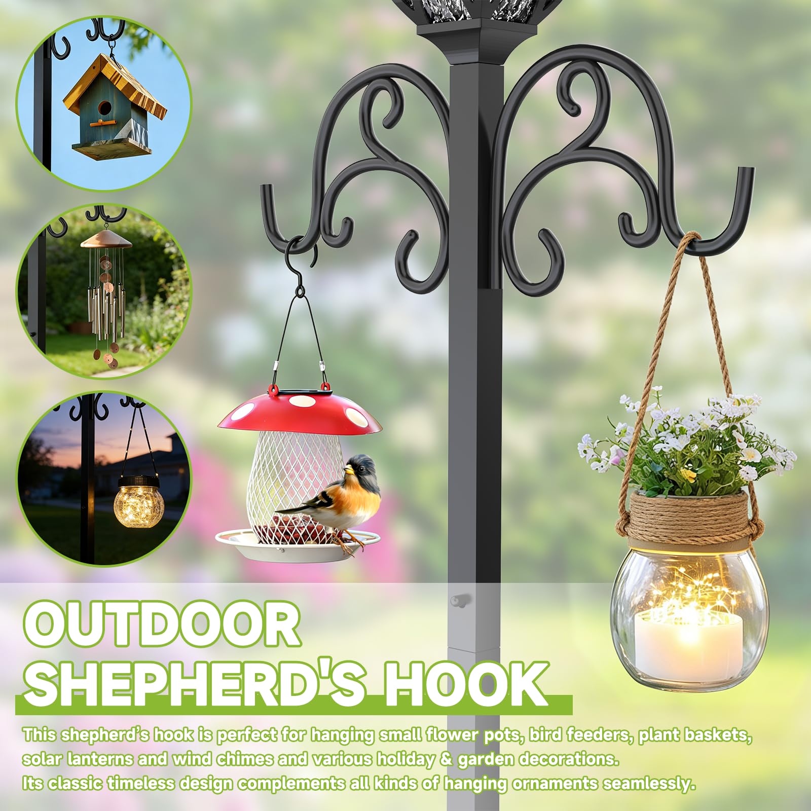 COZEER ganchos shepherd con maceta, añade espacio para plantas y decoración