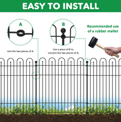 COZEER valla instalada protegiendo macizos y huertos del jardín