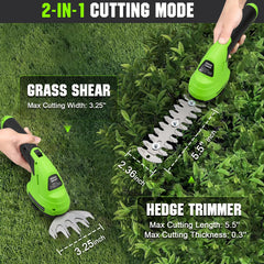 CRAFTZONE primer plano de la cuchilla para setos mostrando corte preciso