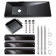 Criditpid bandeja de grasa esmaltada frontal mostrando mayor resistencia