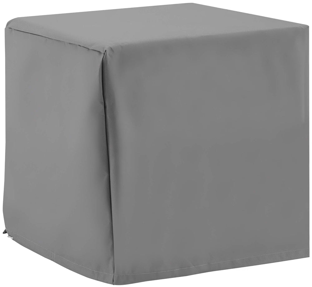 Crosley Furniture frontal de la funda mostrando protección completa y aspecto gris