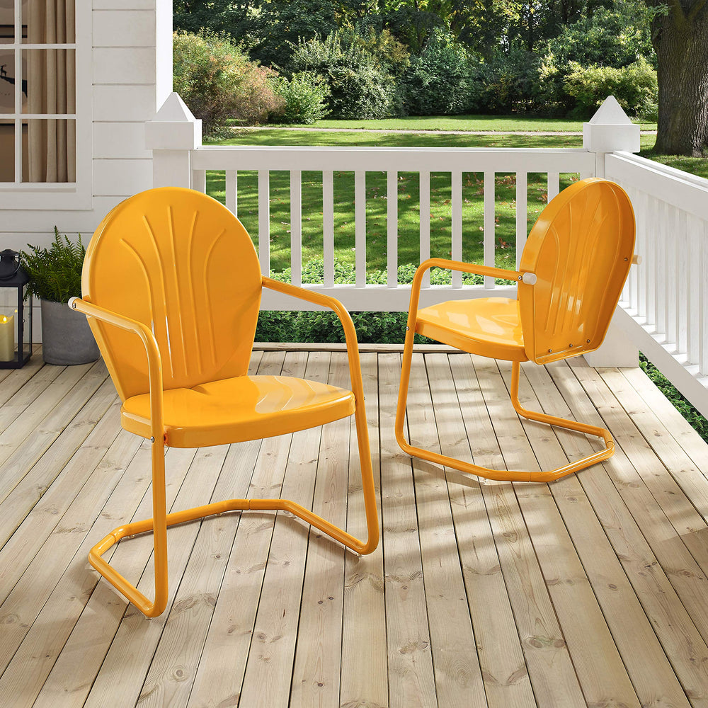Crosley Furniture detalle de las uniones soldadas que evidencian construcción robusta