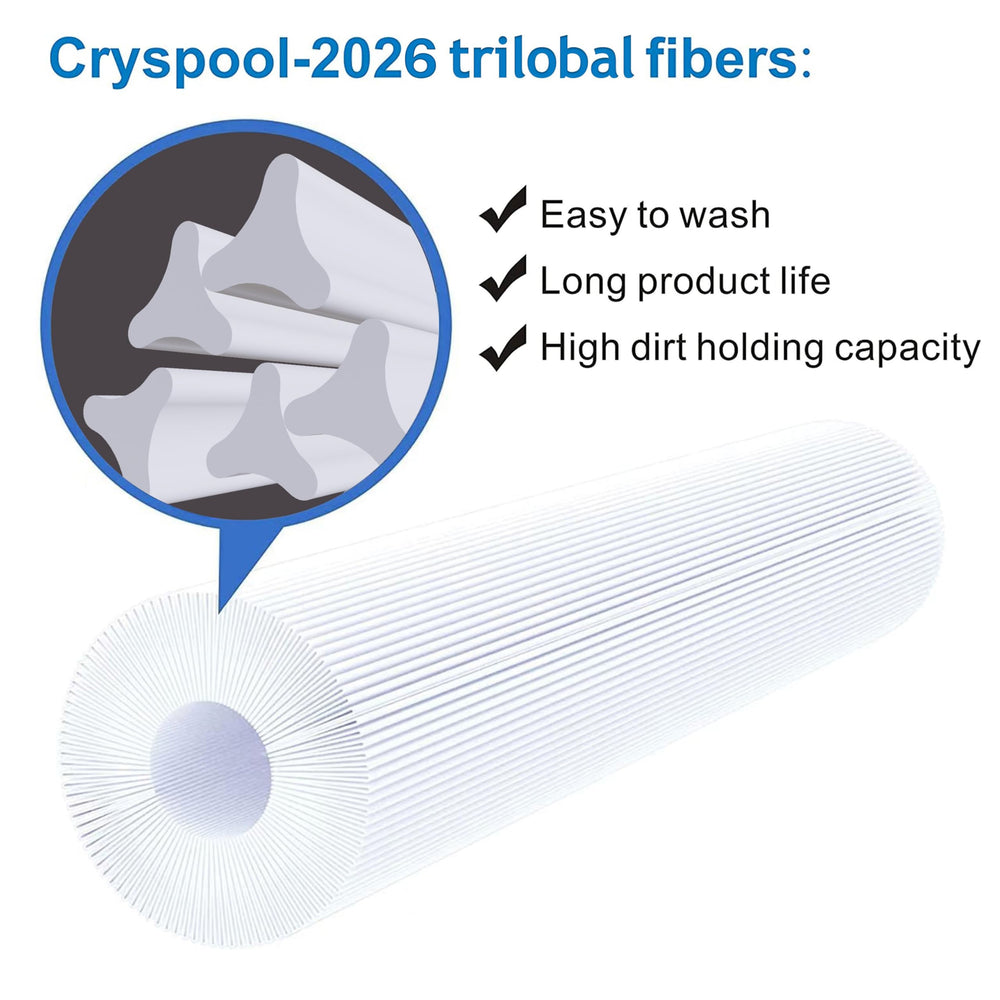 Cryspool rosca 1-1/2" MPT que facilita instalación segura