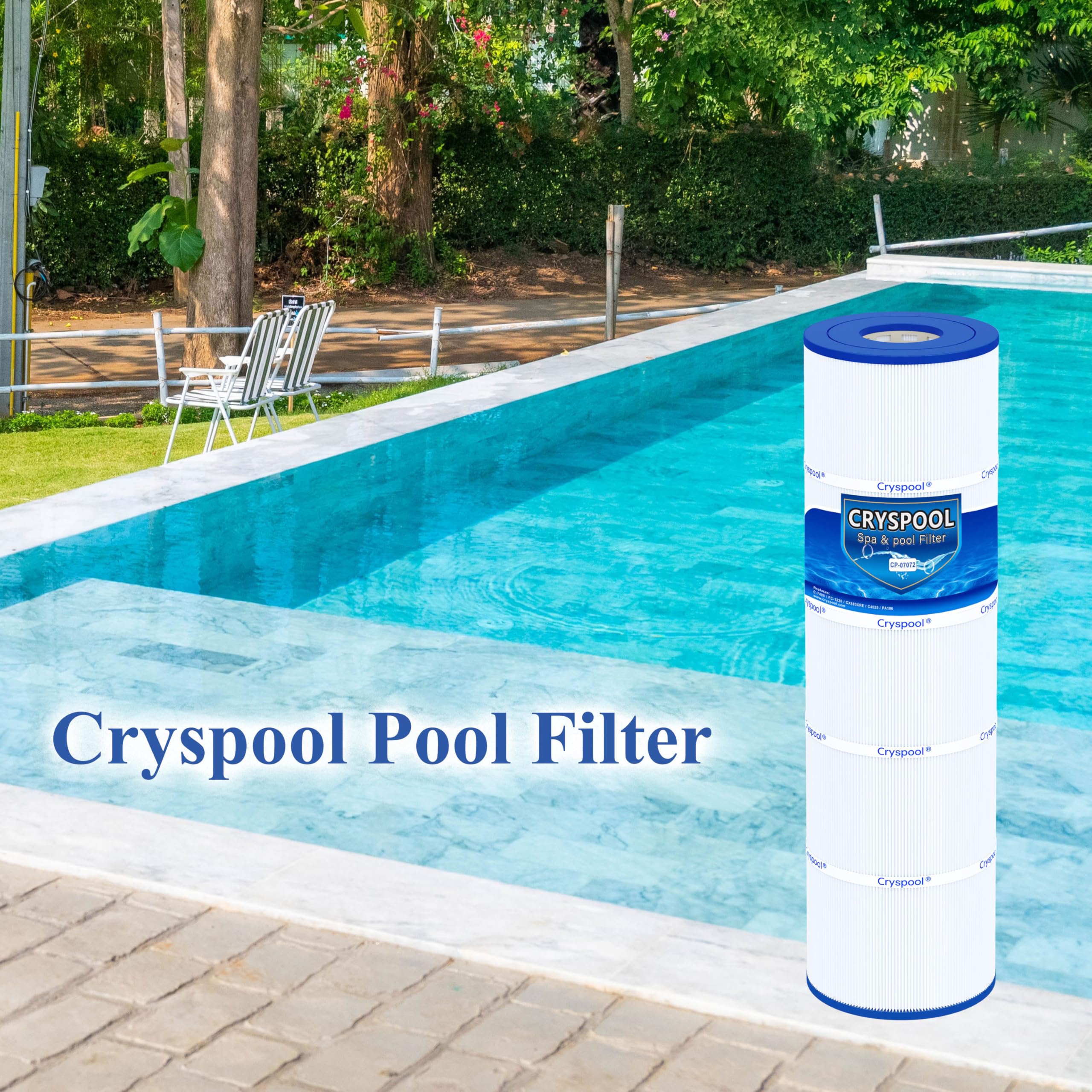 Cryspool empaque con etiqueta que facilita identificación del modelo