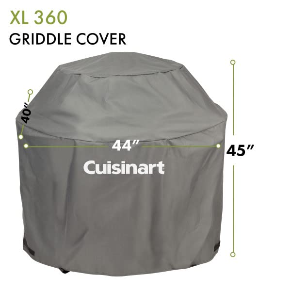 Cuisinart funda colocada en patio mostrando protección en entorno exterior