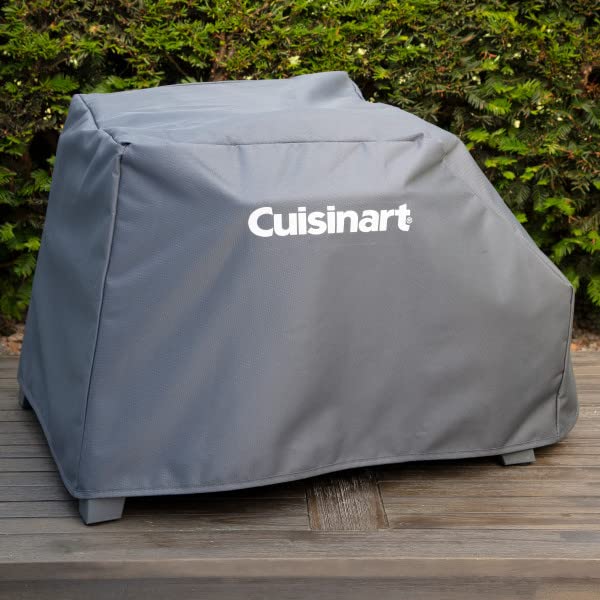 Cuisinart funda junto al horno para comparar tamaño, ajuste preciso
