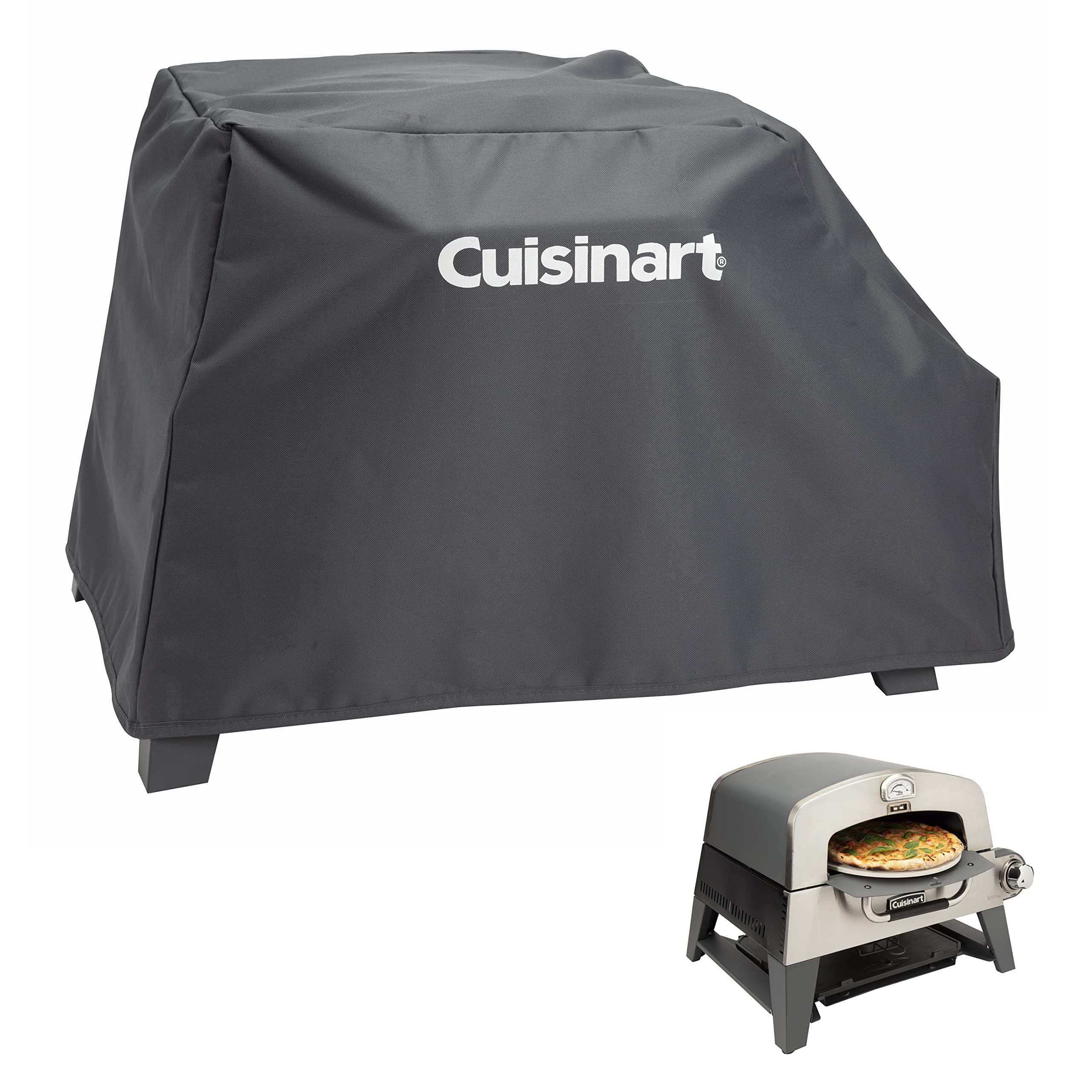 Cuisinart vista frontal de la funda protegiendo el horno, protección exterior