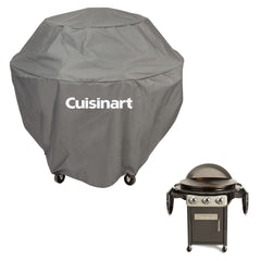Cuisinart manos usando asas para ajustar la funda con facilidad