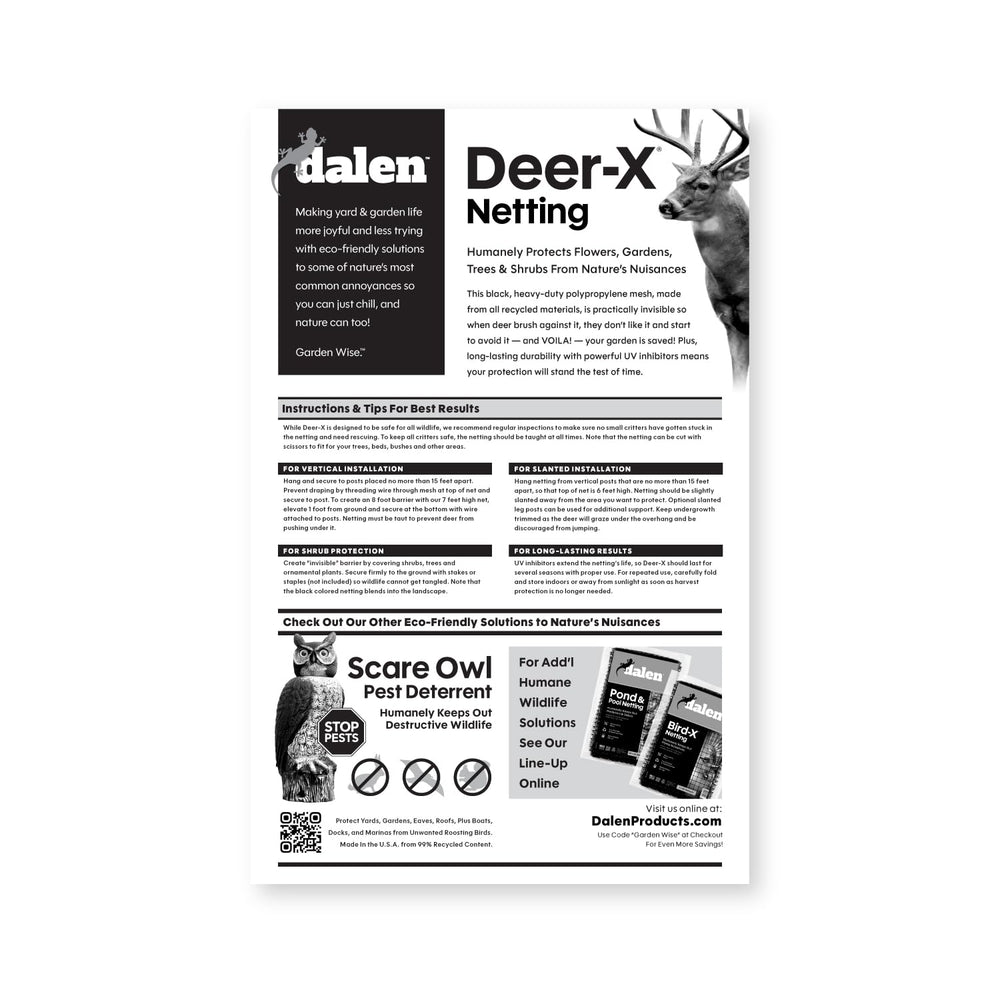 Dalen Deer-X primer plano de la textura y malla resistente al clima