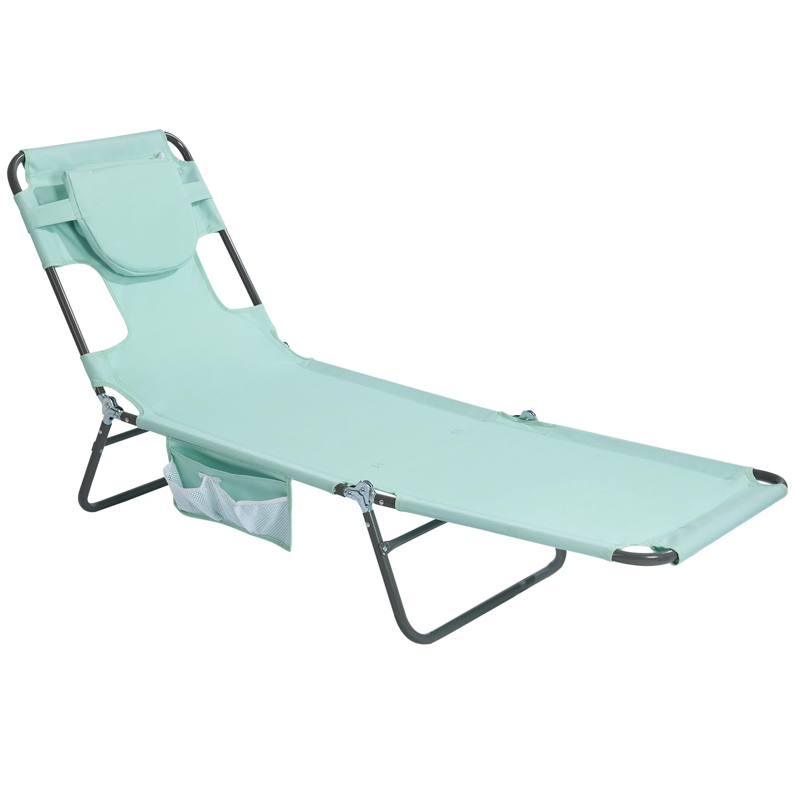 daystar vista frontal de la silla con respaldo reclinable y acabado resistente