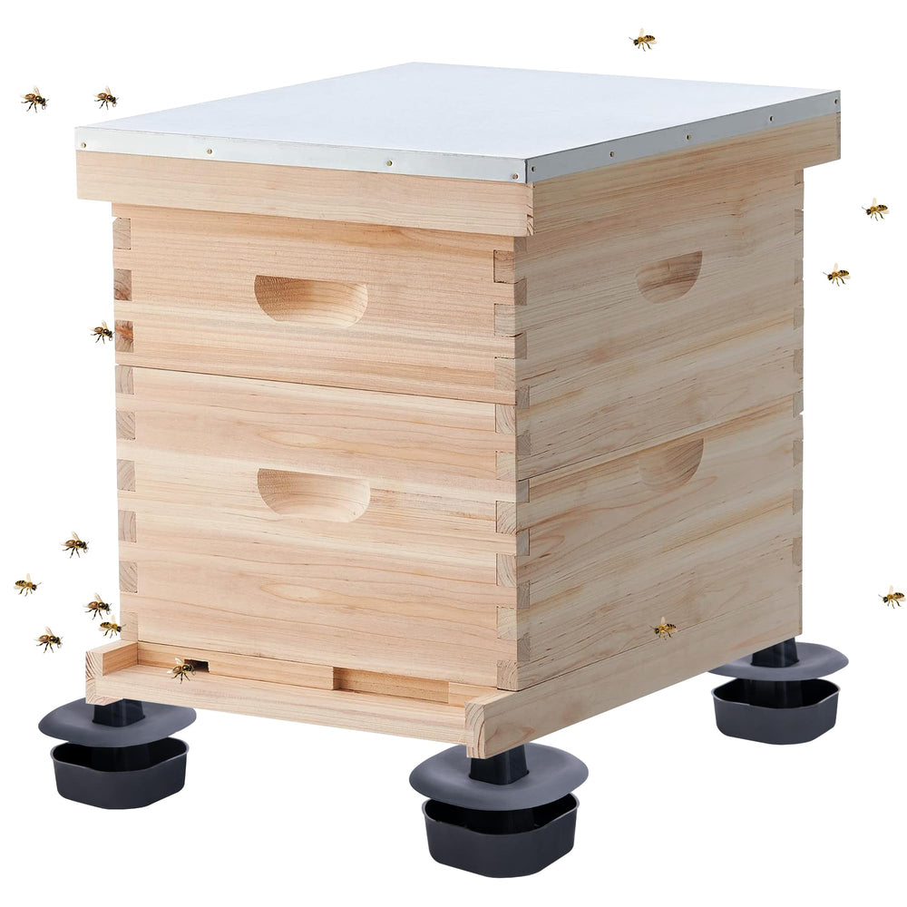 DECOHS soportes instalados en jardín, mejor acceso y protección contra suelo