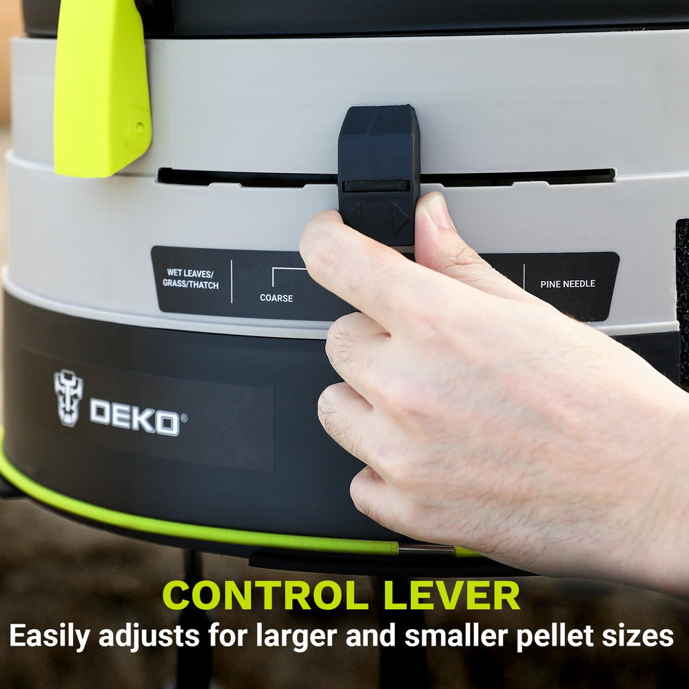 DEKOPRO control dial ajustable para adaptar modos según residuos