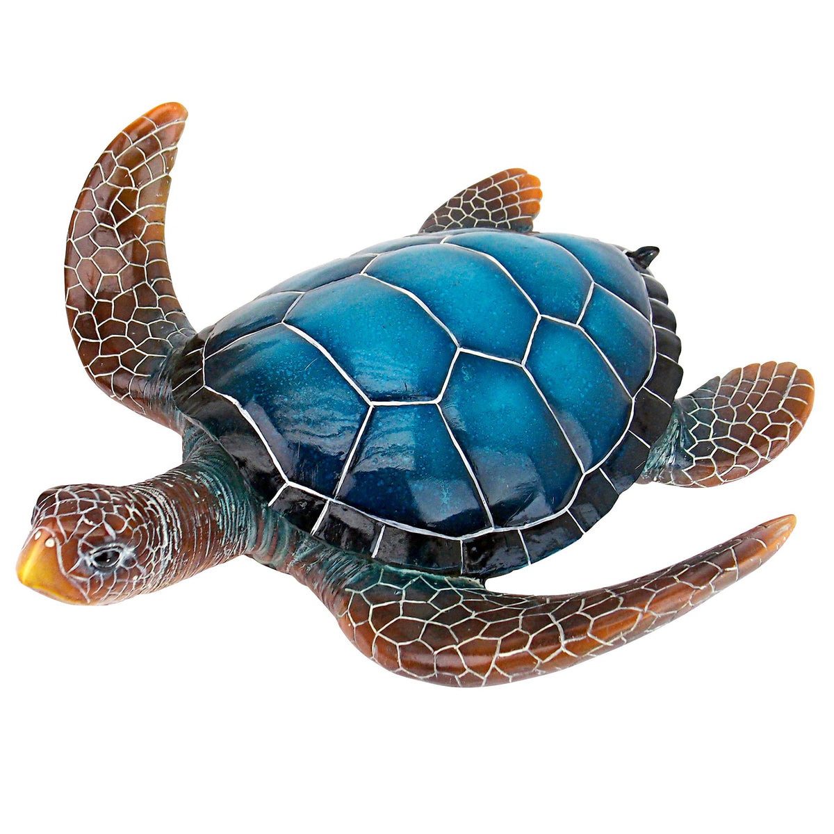 Design Toscano estatua tortuga frontal que realza patios