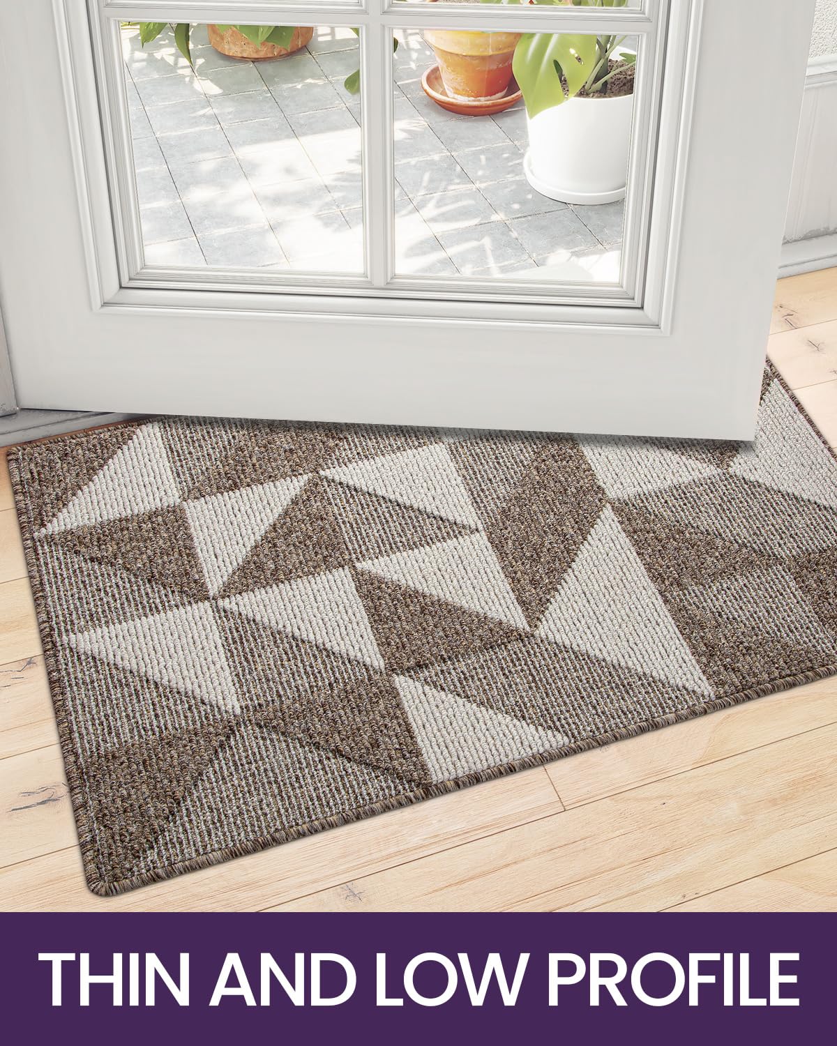 DEXI felpudo dentro de lavadora listo para limpieza fácil