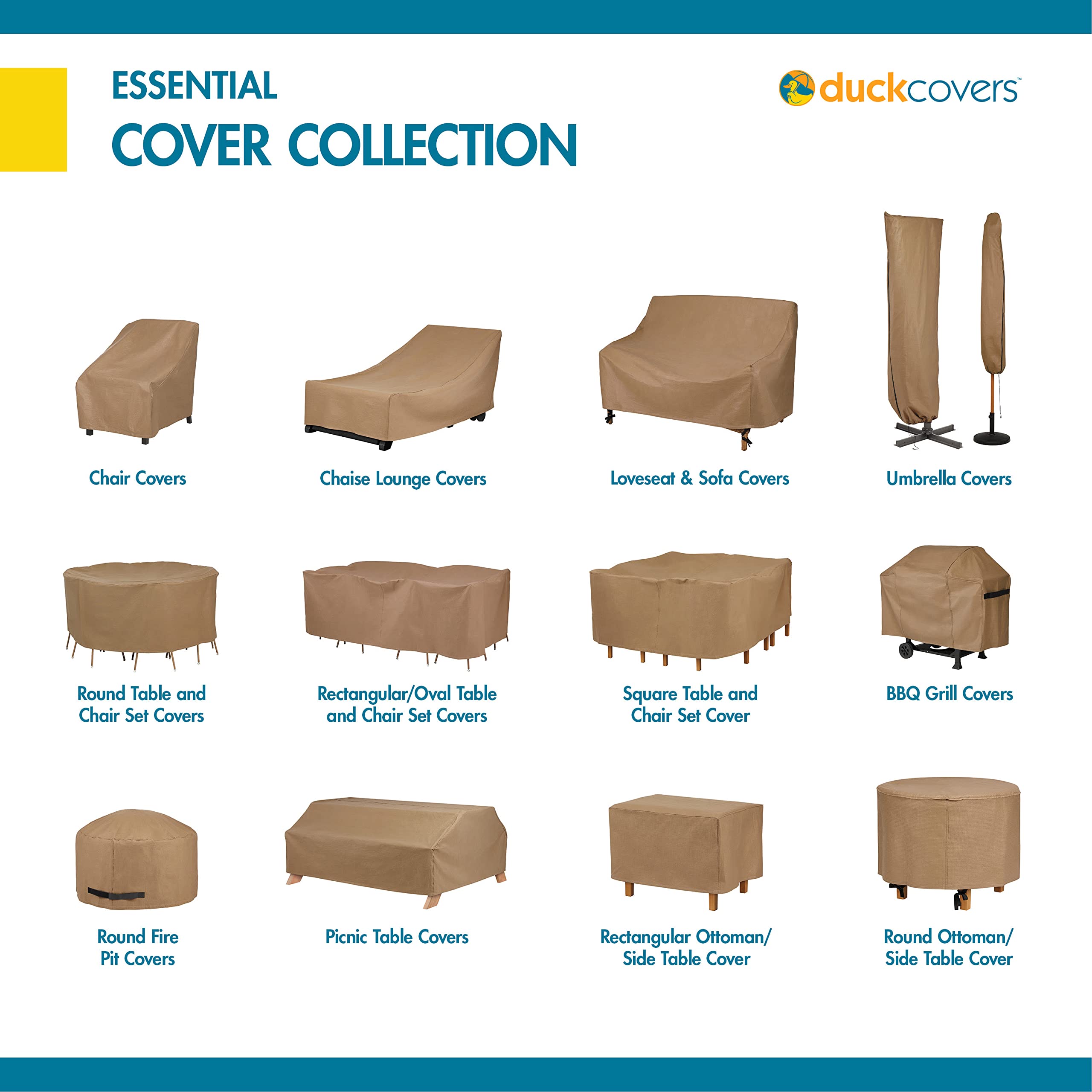 Duck Covers estilo de vida terraza con loveseat protegido