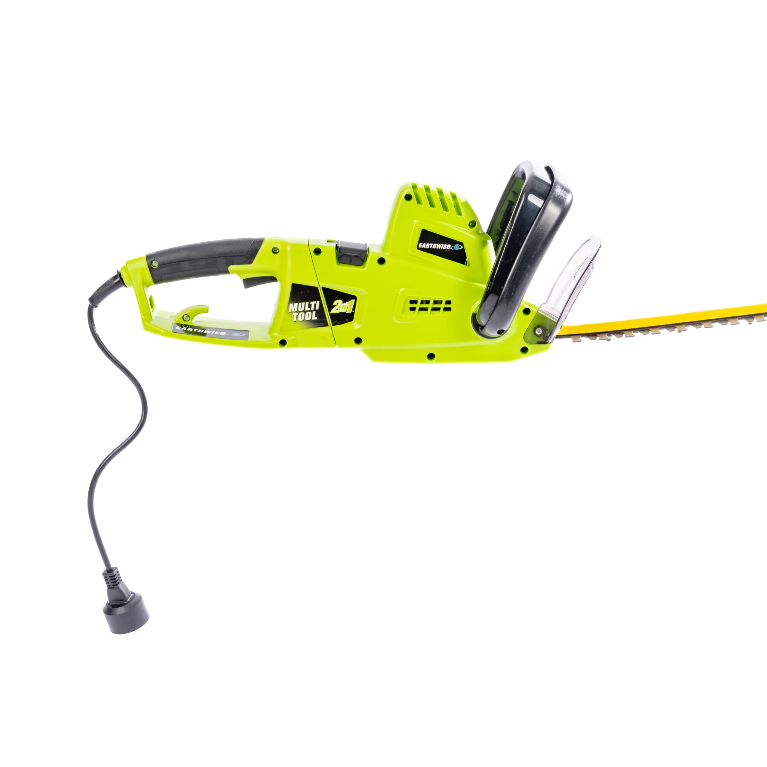 Earthwise etiqueta con especificaciones del modelo y potencia