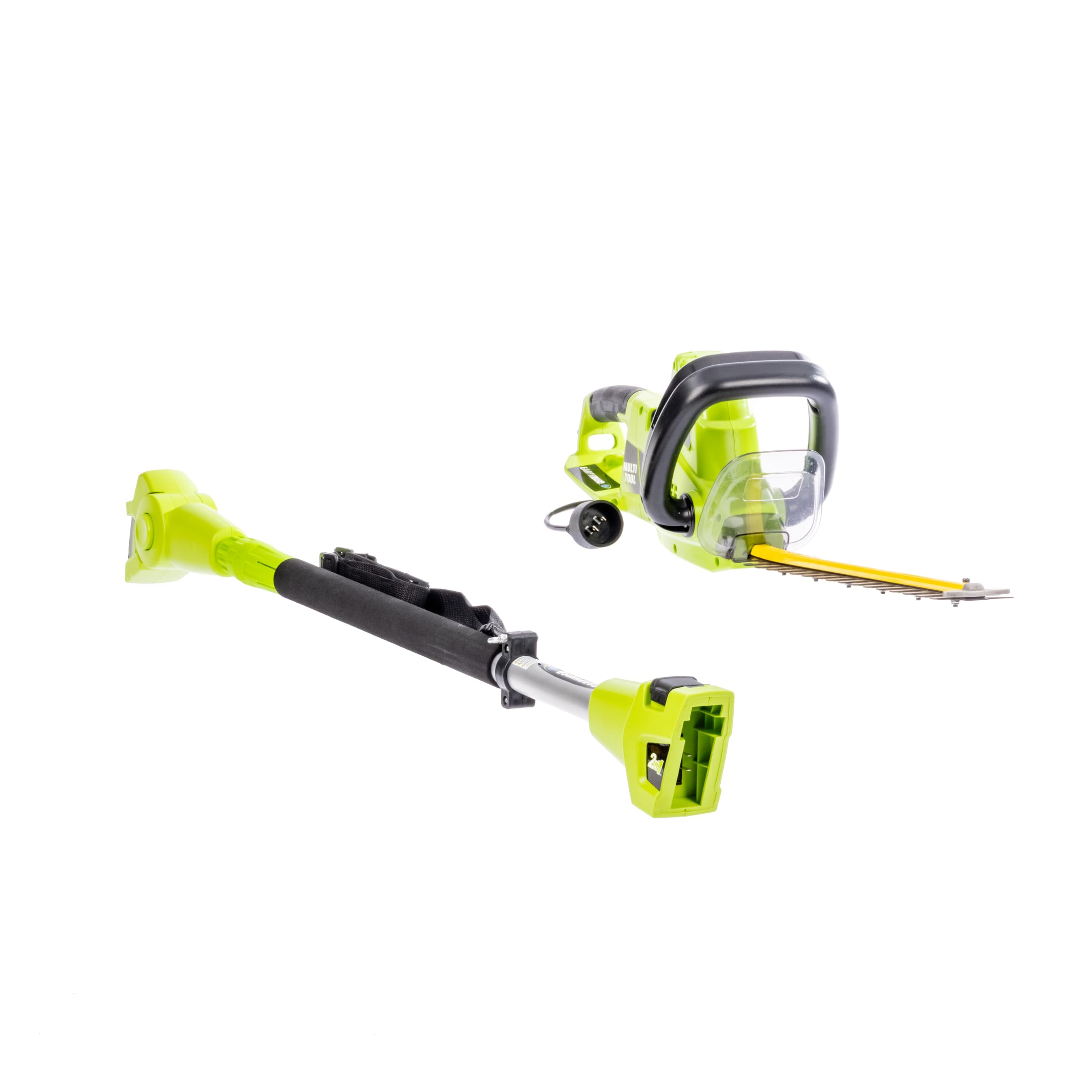Earthwise herramienta en uso podando setos con precisión