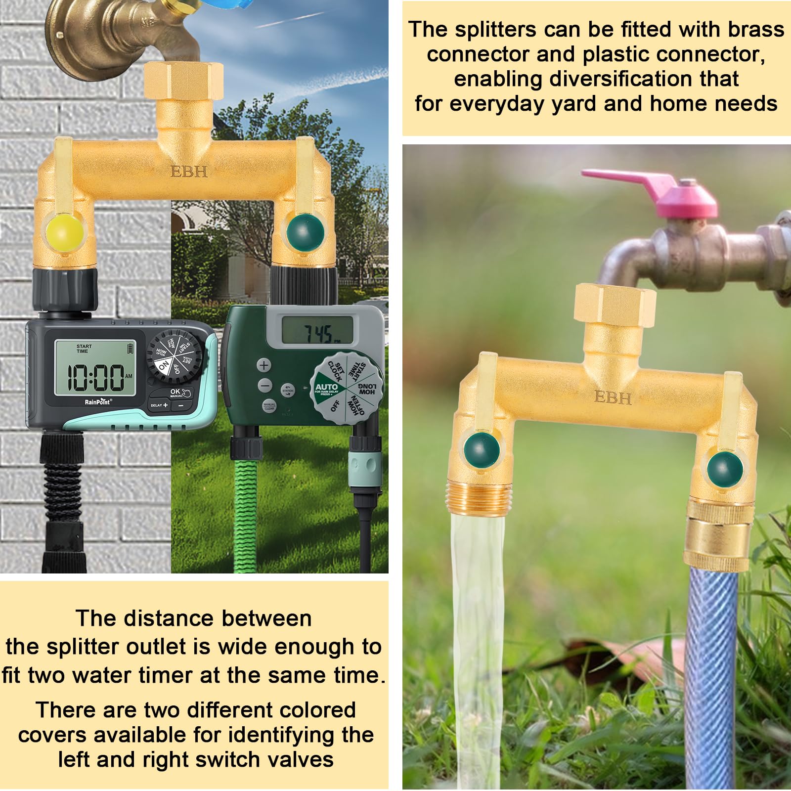 EBH divisor instalado en exterior, resistente a sol y condiciones al aire libre
