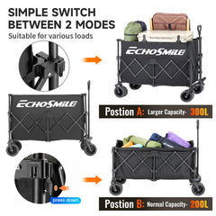 EchoSmile primer plano del tejido 600D resistente a desgaste