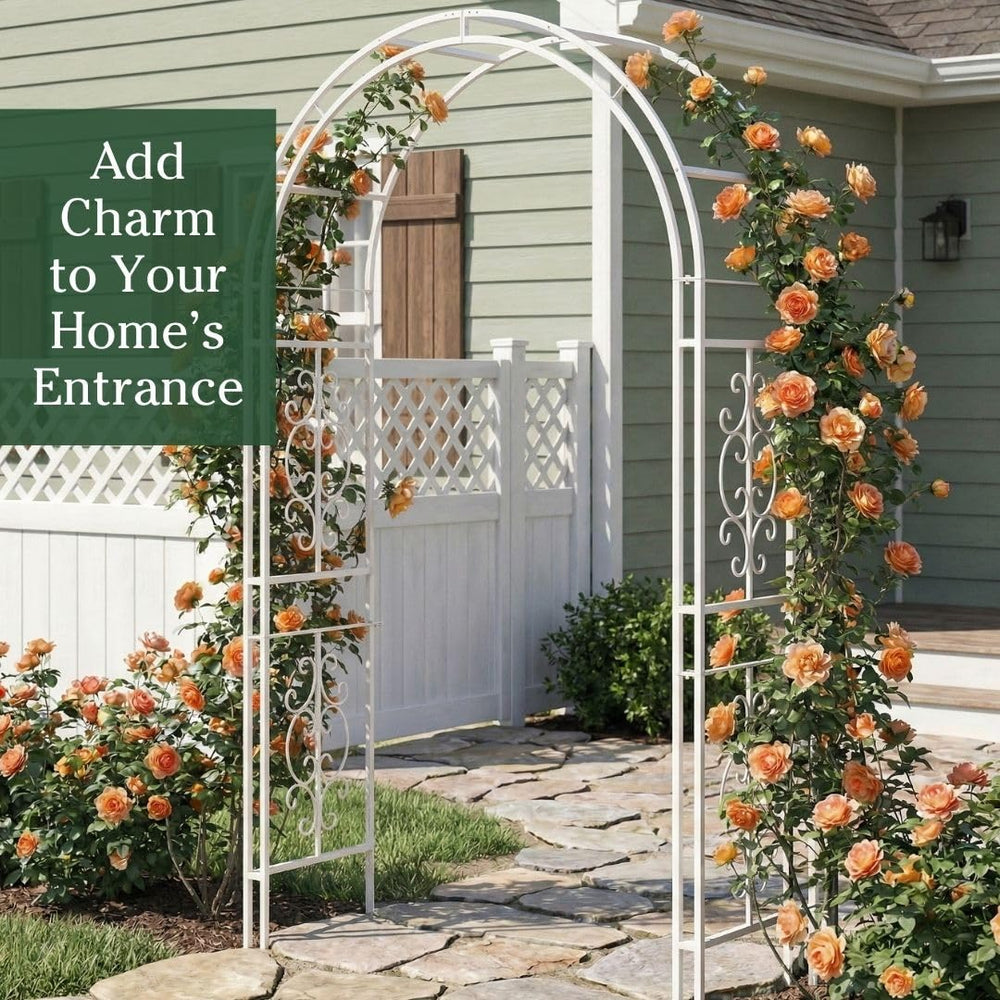 Evergreen Garden arco usado como arco de boda decorativo y elegante