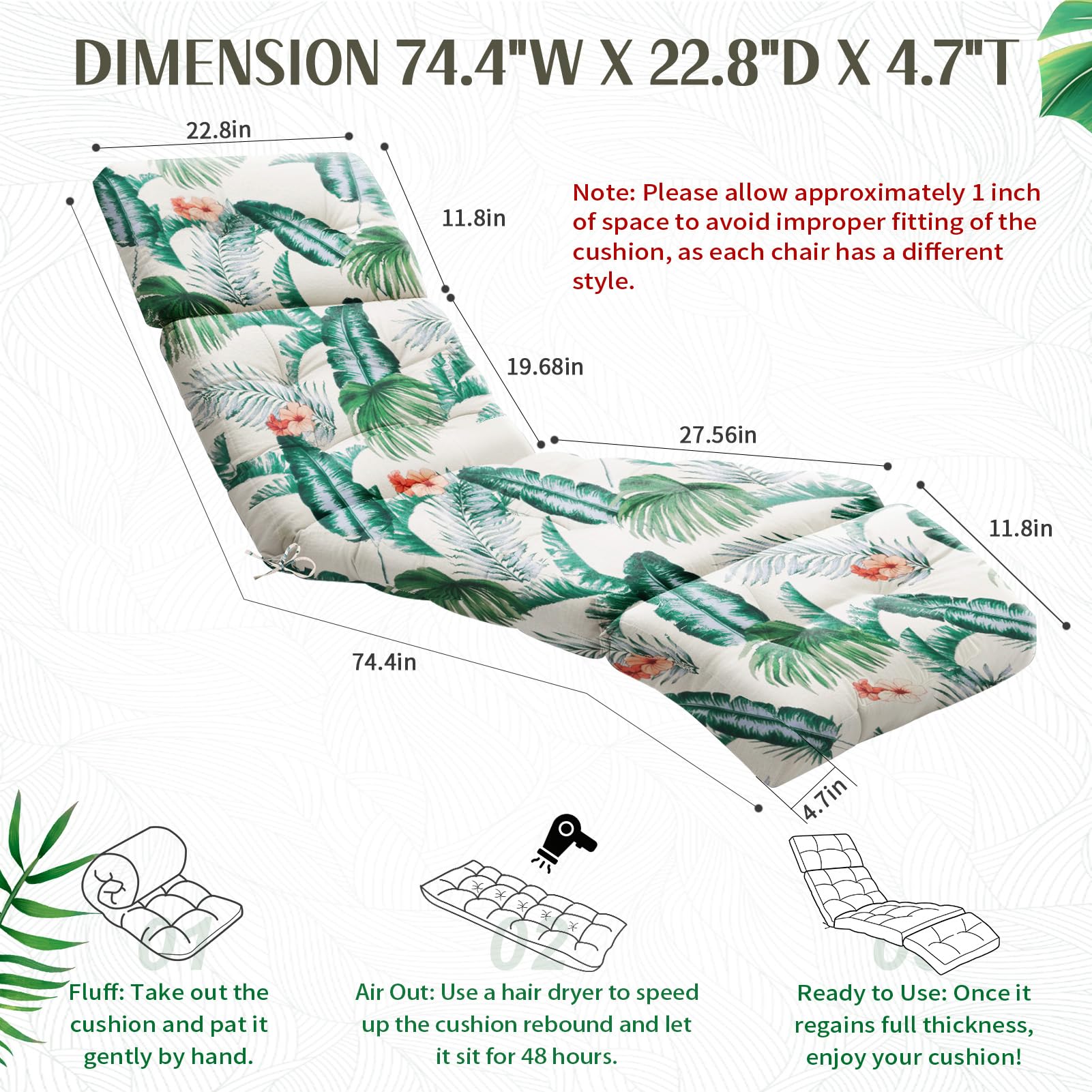 EverPine detalle de costura 3D que mantiene el relleno uniforme y estable