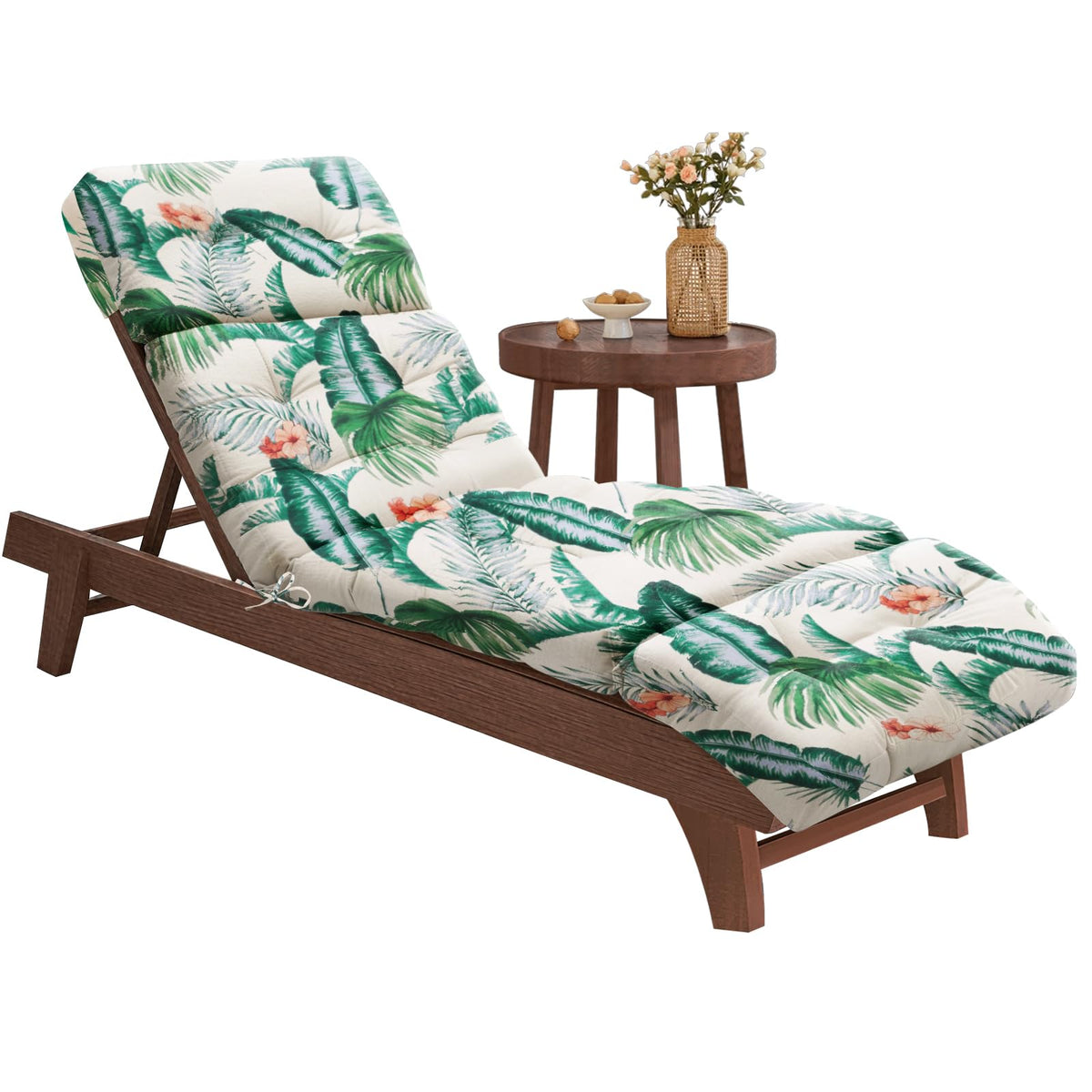 EverPine vista frontal del cojín para chaise lounge con cobertura completa y confort