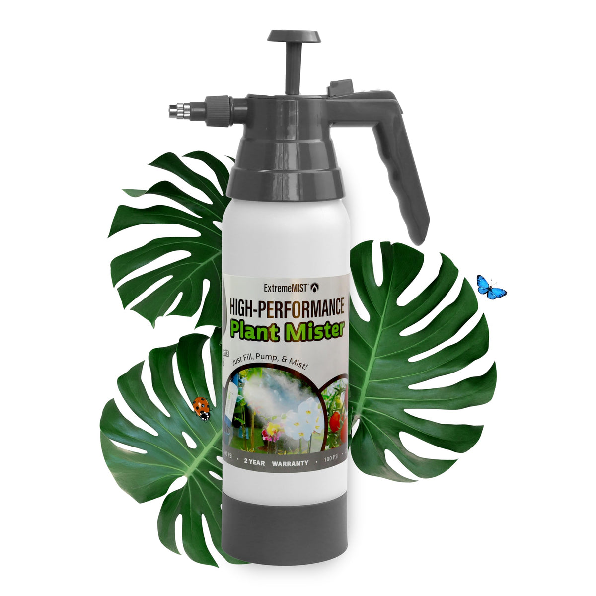 EXTREMEMIST pulverizador frontal mostrando diseño y capacidad de 20 oz para cuidado fácil