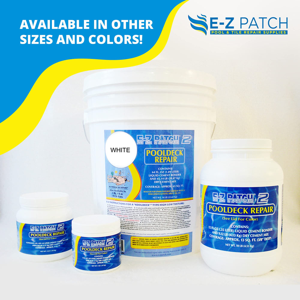 EZ PATCH kit tamaño y escala junto a herramientas para referencia