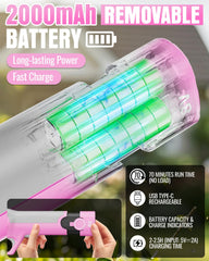 EZUVITA batería extraíble 2000mAh visible, cambio rápido y autonomía