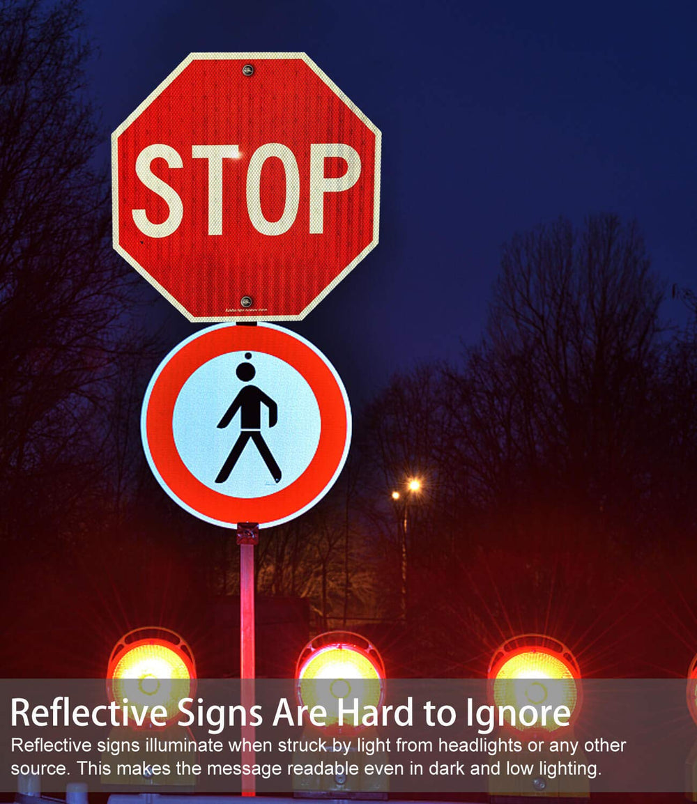 Faittoo Stop Signs primer plano de tinta resistente al desvanecimiento y agua