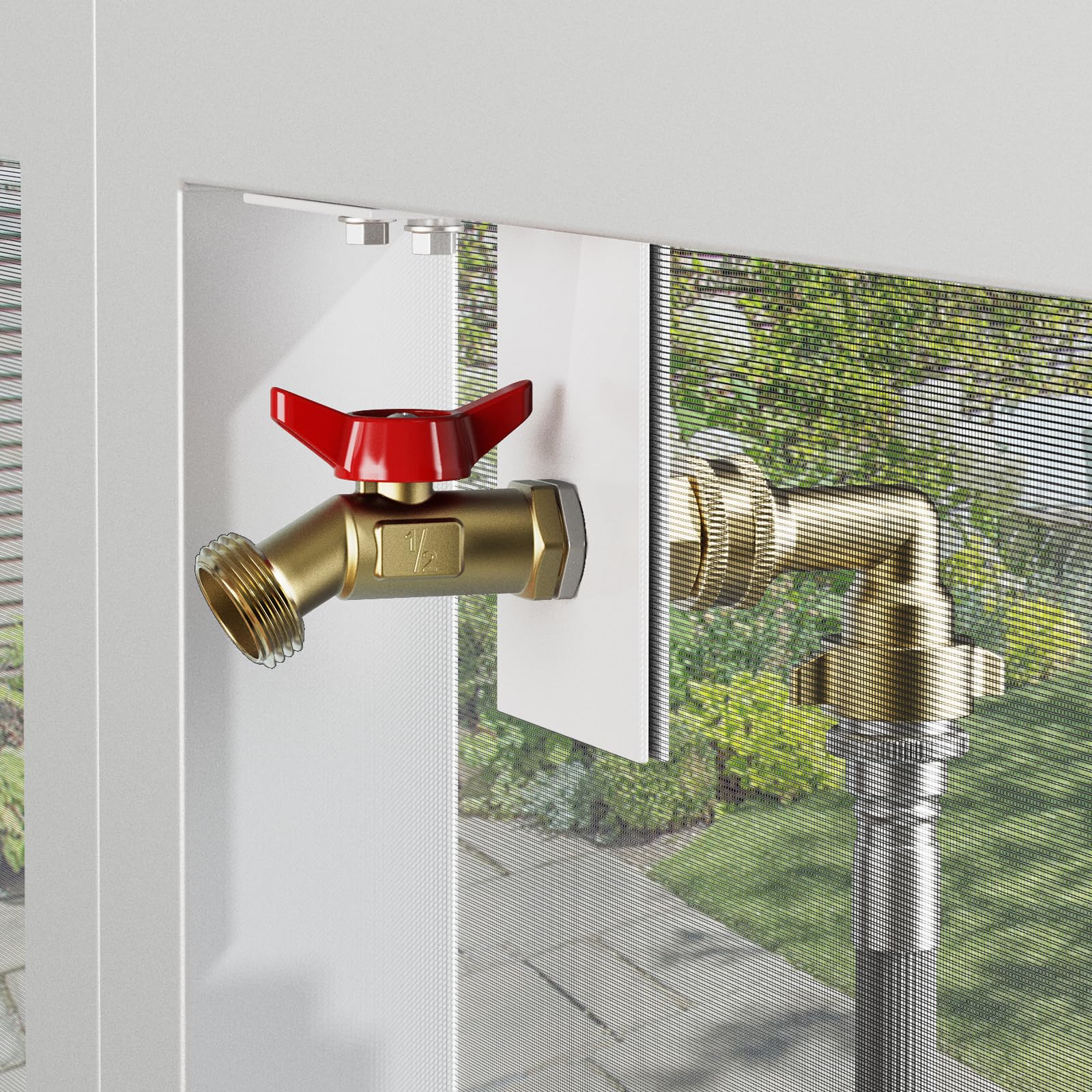 FETUSI paquete frontal del kit de grifo mostrando piezas y beneficios de instalación rápida