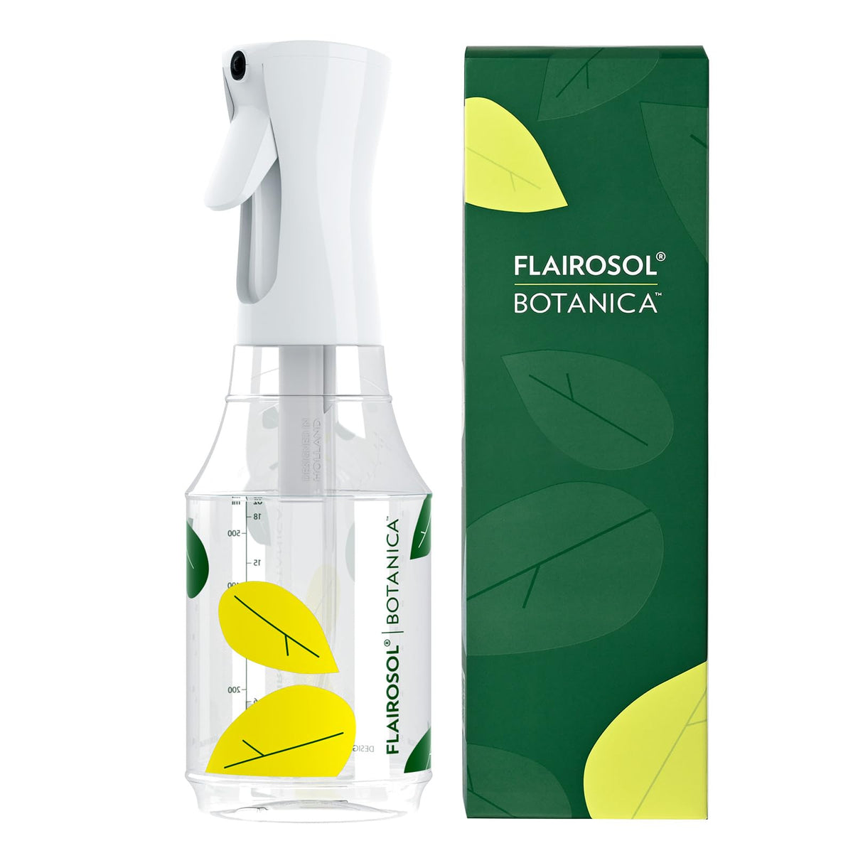 FLAIROSOL BOTANICA vista frontal mostrando diseño elegante y agarre cómodo