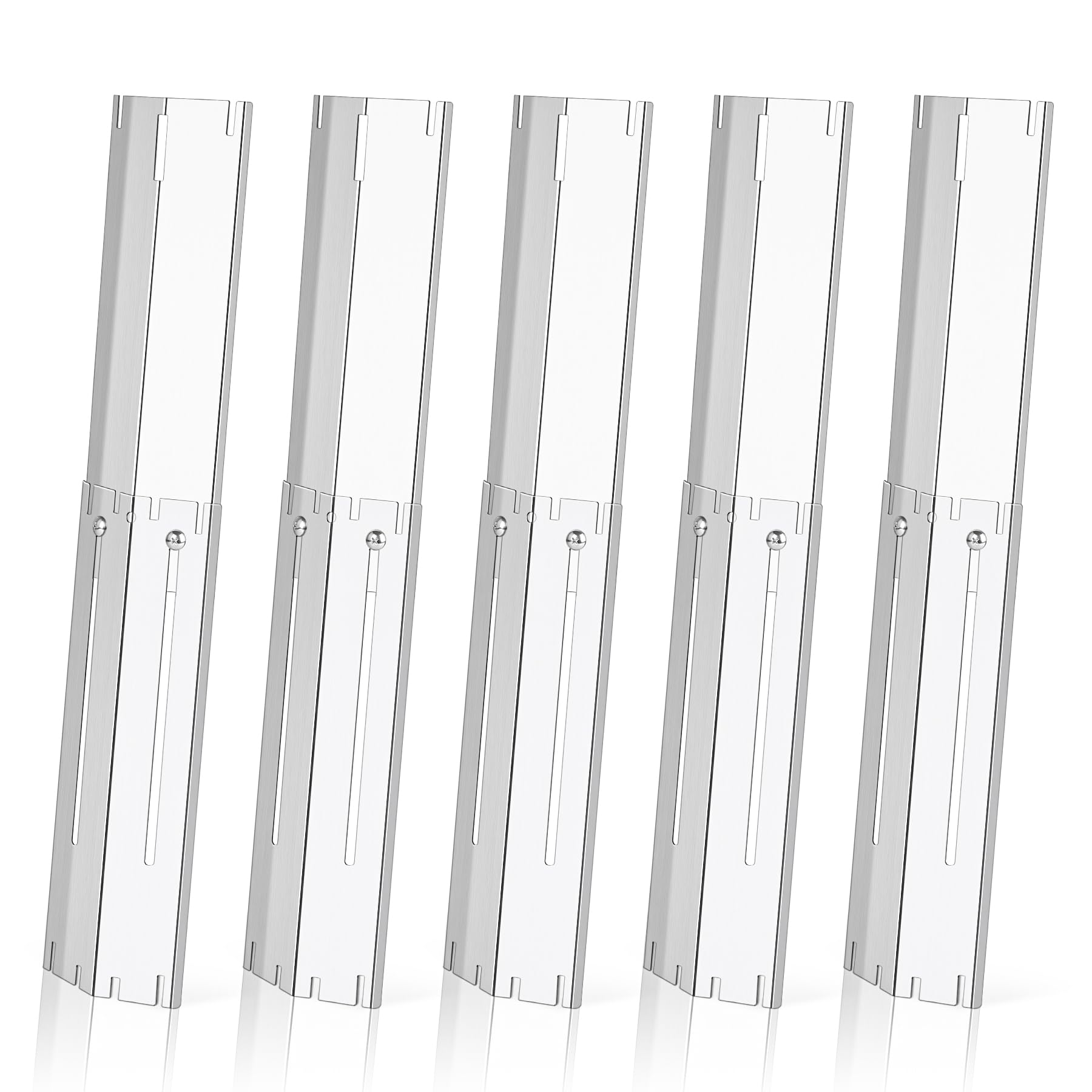 FlameDuty vista frontal del pack de 5 placas de calor, reemplazo duradero