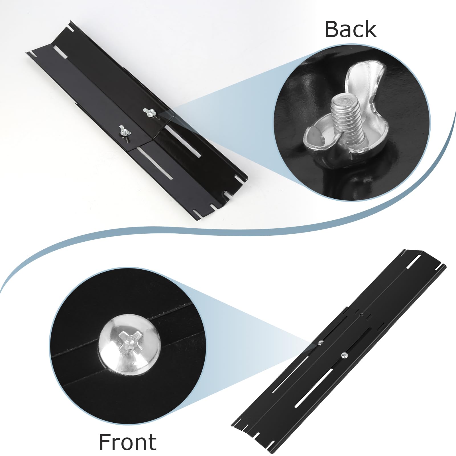 FlameDuty vista lateral que enseña la extensión de la longitud ajustable