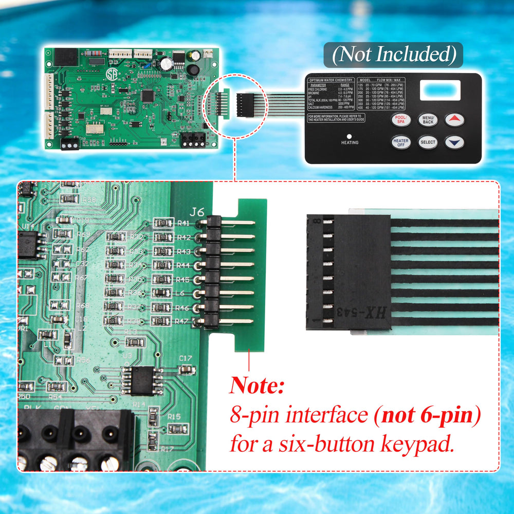 FLYINGAMZ panel de 6 botones que mejora el control del calentador