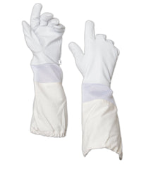 FOREST BEEKEEPING SUPPLY guantes cuero de cabra vista frontal, protección y agarre