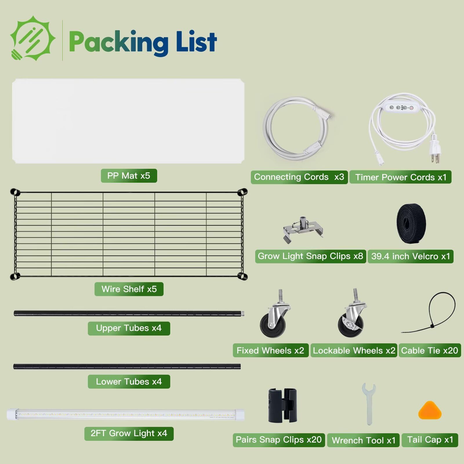 FREELICHT caja con luces, cables y herramientas lista para montar