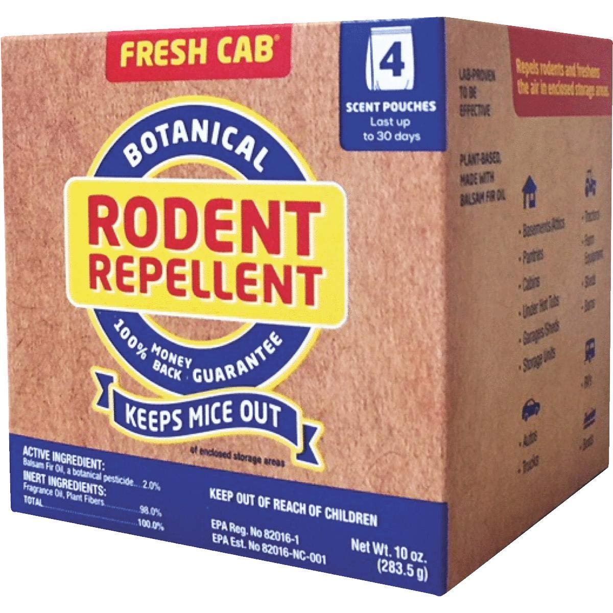 Fresh Cab sachet junto a regla para comparar tamaño y fácil colocación