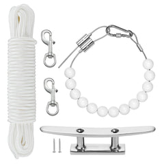 FUNNANS kit frontal con cuerda, ganchos y cleat mostrando el contenido y ventajas