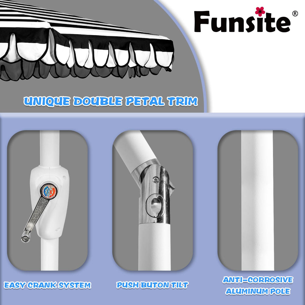 Funsite comparación de tamaño con mesa, cubre a varias personas