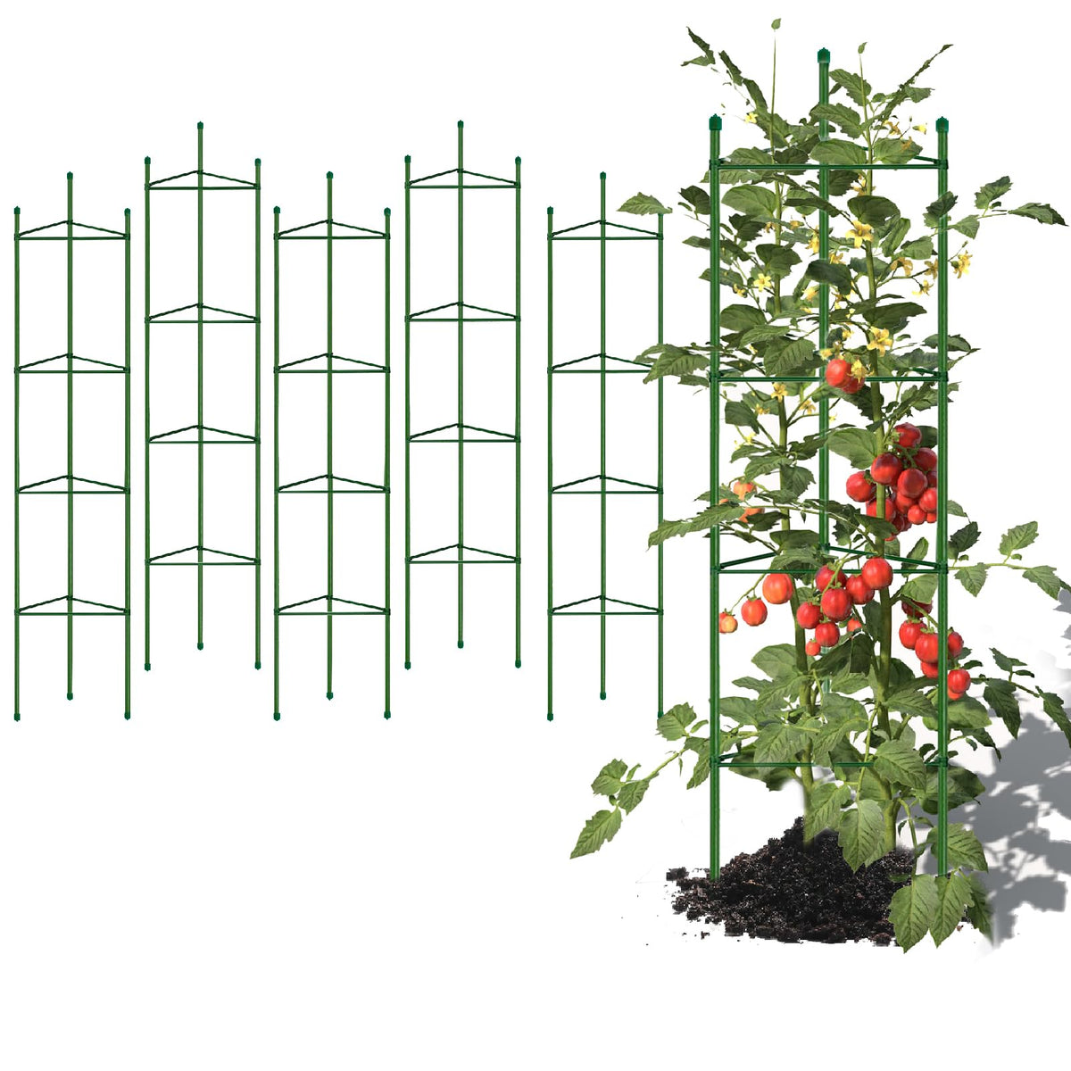 G-LEAF jaula frontal mostrando estructura resistente y soporte vertical