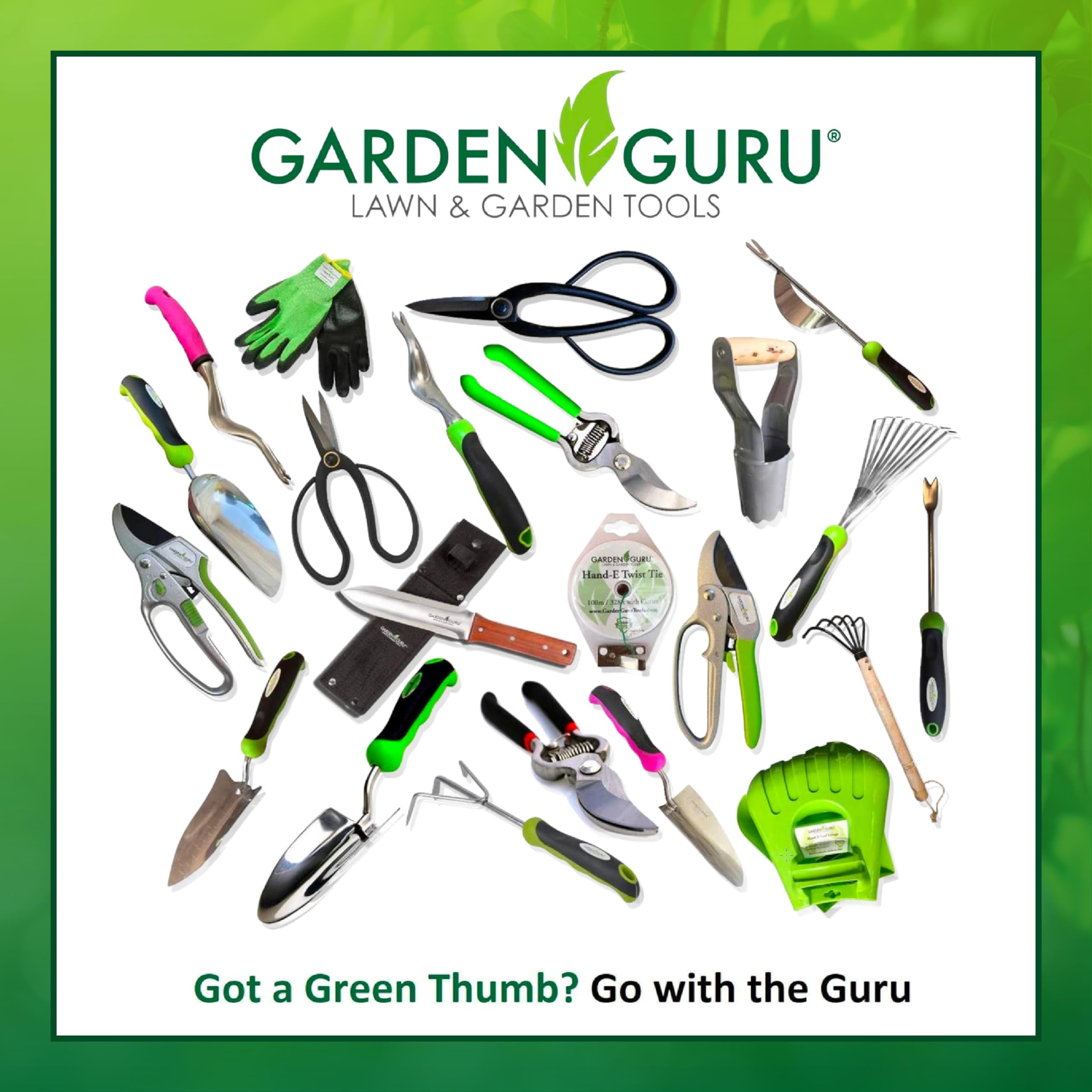 Garden Guru piedra de afilar incluida para mantener filo profesional