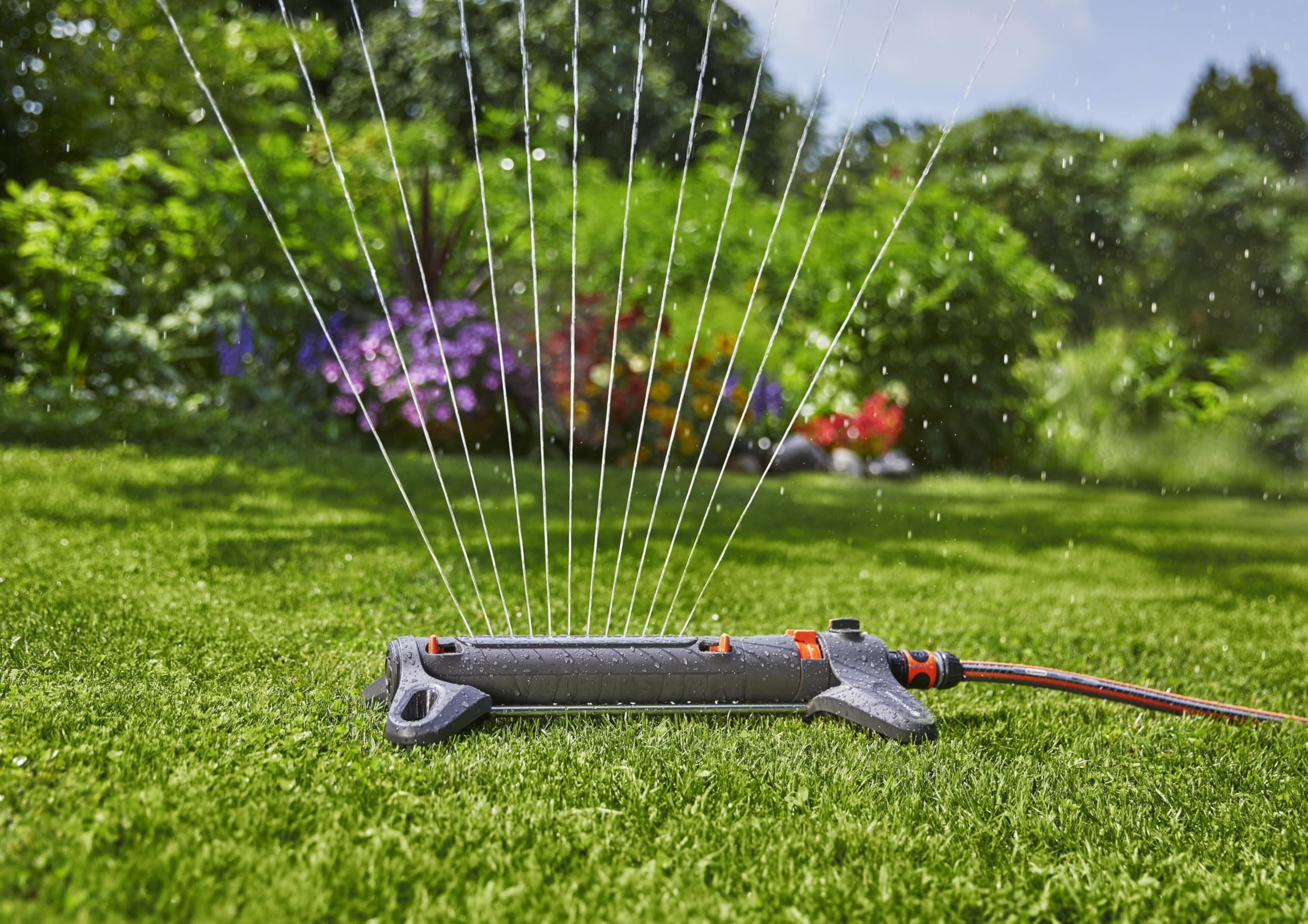 Gardena AquaZoom S boquillas blandas en detalle, limpieza fácil y flujo uniforme