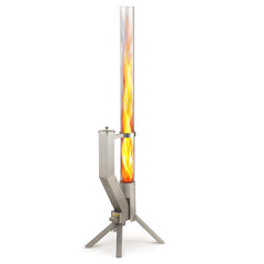 GARDENFLARE vista frontal en acero inoxidable ofrece ambiente seguro