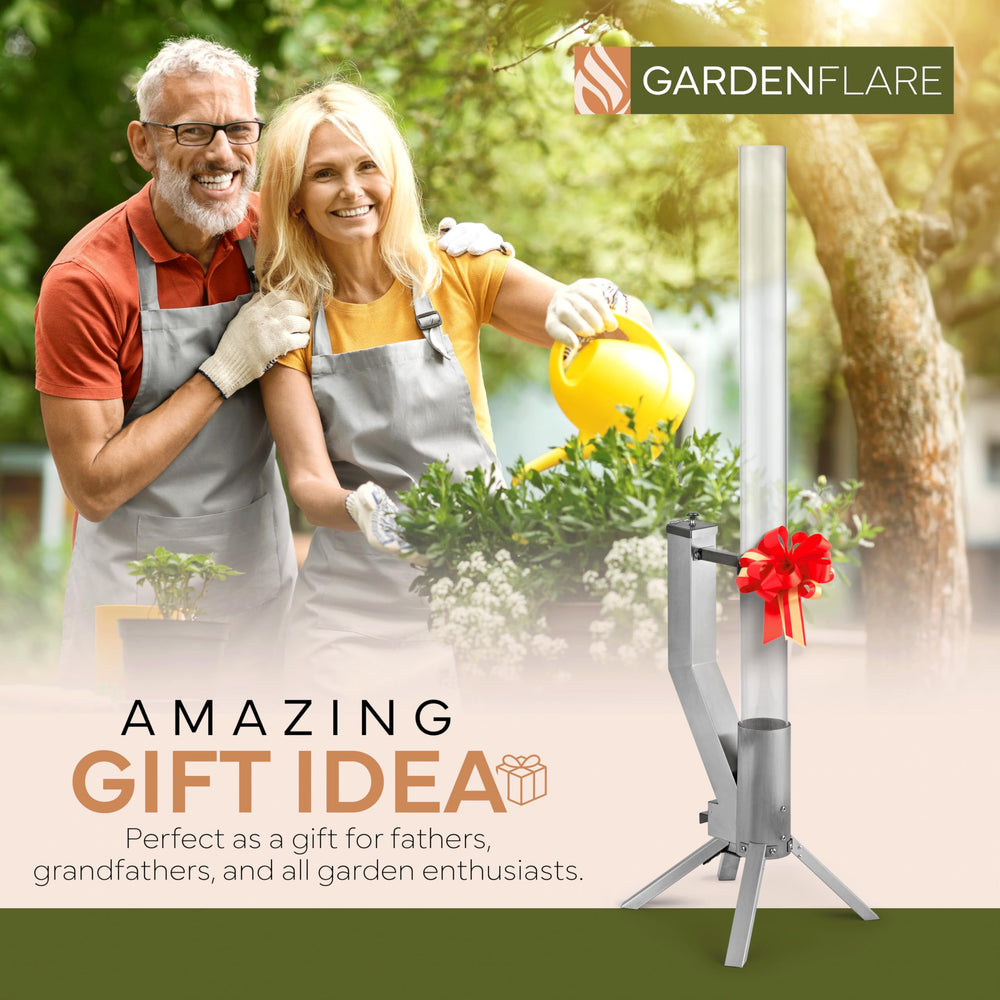 GARDENFLARE acabado en acero cepillado resistente a la intemperie