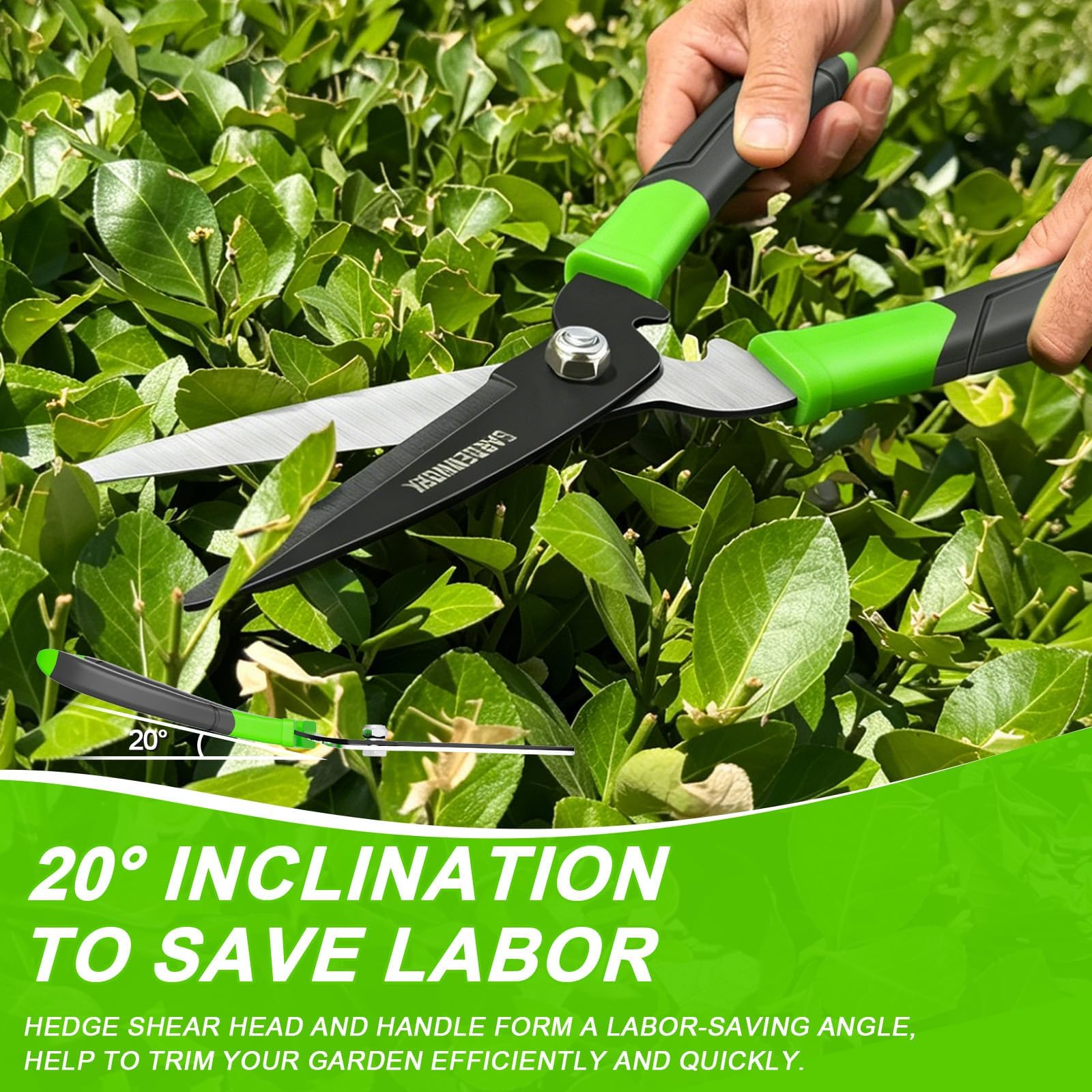 GARDENWORK amortiguador de choque que reduce el impacto en los brazos