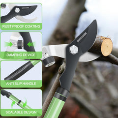 GARDENWORK mango extensible ajustado 16–24 pulgadas para mayor alcance