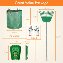 Gardzen paleta grande en detalle mostrando capacidad de recogida eficiente
