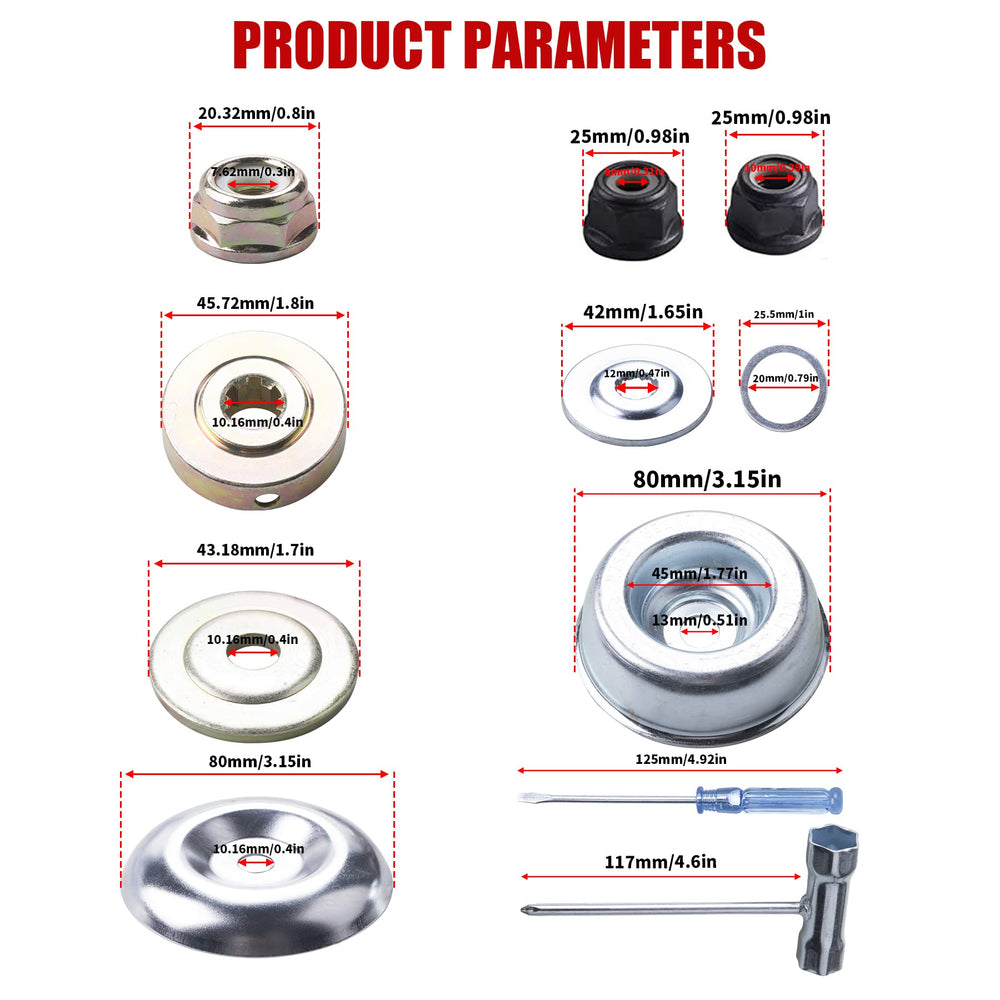 Gashwer kit de adaptadores con llaves y arandelas para instalación rápida y segura