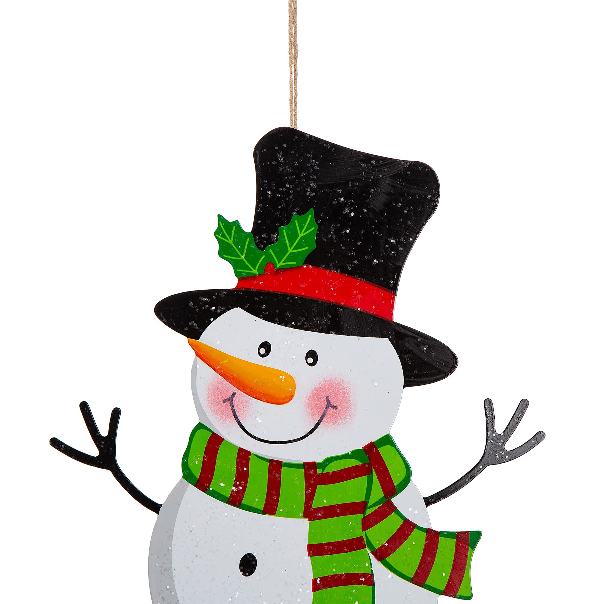 Glitzhome detalle árbol de Navidad metálico, resistente al exterior